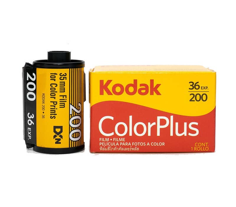 Kodak ColorPlus box and film canister